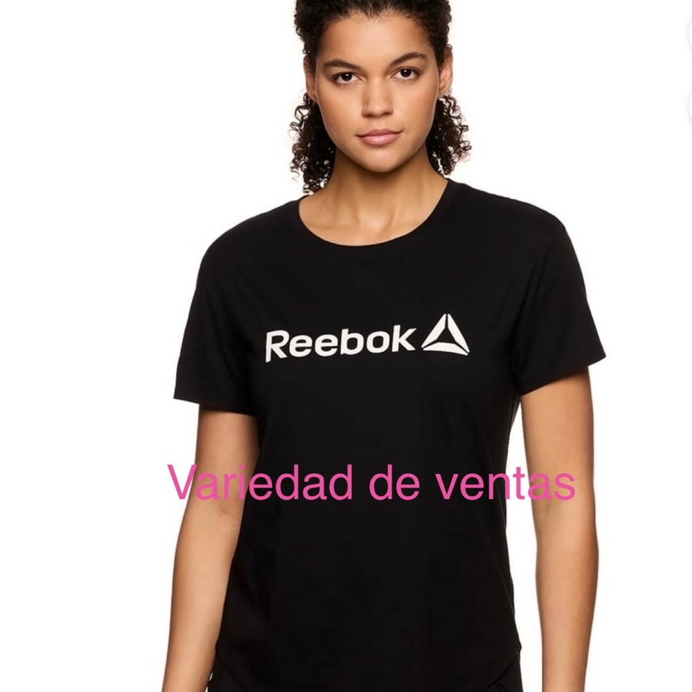 Reebok Black Logo Tee